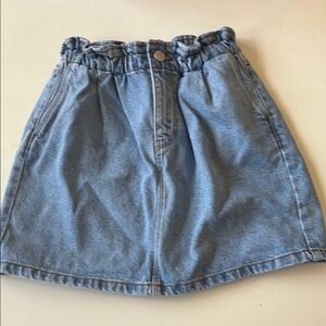 Denim Blue Skirt Zara
